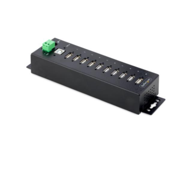 StarTech.com 10-Port Industrial USB 2.0 Hub, Rugged USB …
